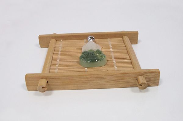 

brand new jewelry display smooth bamboo jewelry stand jade bracelet stand tea show holder rack, Black;white