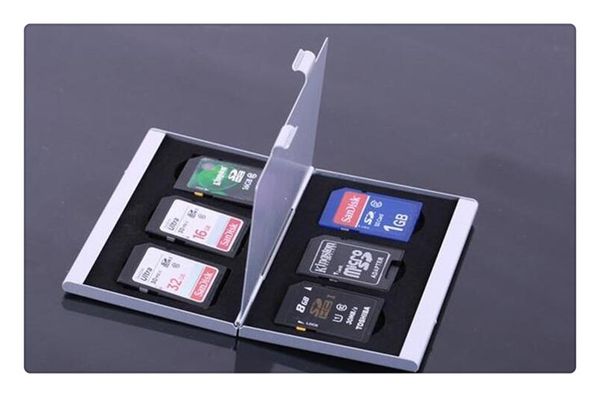 

металл алюминий 2 гб / 4 гб / 8 гб tf / sdmemory карты хранения box protecter чехол держатель