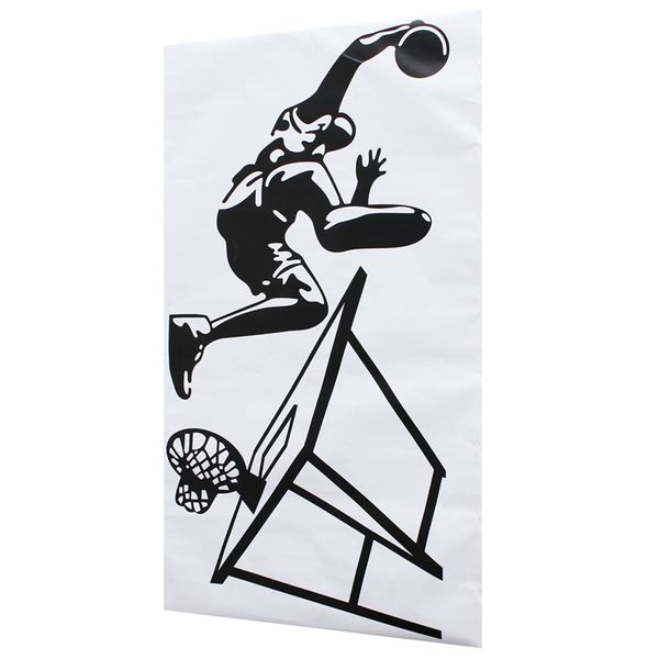 Modern Design Dunk Basketball Player Wall Decor Vinyl Decal Sticker