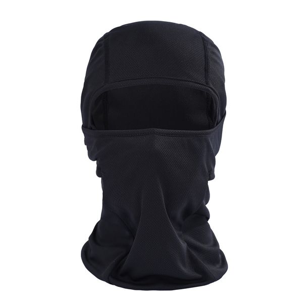 

wholesale- outdoor sports headgear warm scarf quick-drying fabric hat tactical mask for dropshipping, Black