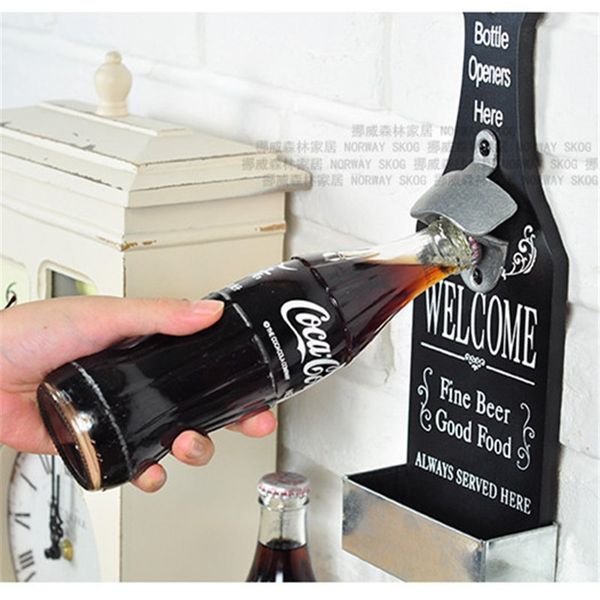 2019 Cooking Tools Vintage Wall Beer Bottle Openers Stainless Steel Mounted Opener With Cap Catcher From Lazala 23 25 Dhgate Com