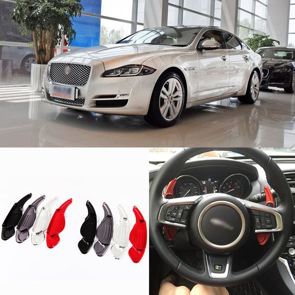 

2pcs new alloy add-on steering wheel dsg paddle shifters extension for jaguar xj