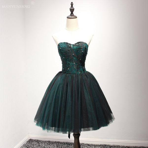 

robe de soiree 2020 little black fashion lace short cocktail dresses bride banquet elegant embroidery beading party dresses formal dress