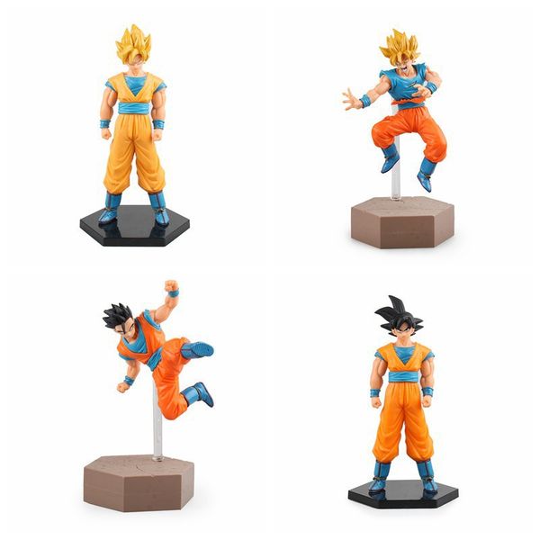

anime dragon ball z fighting super saiyan ver. son gohan son gokou pvc action figure collectible model toy in stock