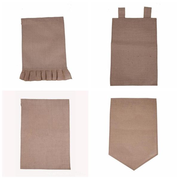 

Мешковина Сад Флаг 31 * 46 см Джутовые Оборки DIY Белье Двор Висит Флаг Украшения Дома Портативный Баннер 4 Стилей wen4363