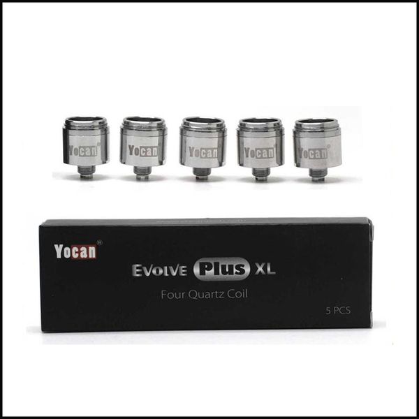 

Original Yocan Evolve Plus XL Wax QUAD Coil Quartz Rod Coils Replacement Coil Head for Evolve Plus XL Vaporizer Pen Kit