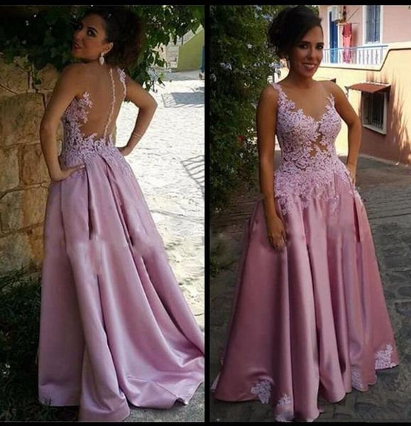 

dubai abaya evening dresses 2017 luxury formal evening gowns sheer back vestido de festa fashion beaded appliques prom gowns, Black;red