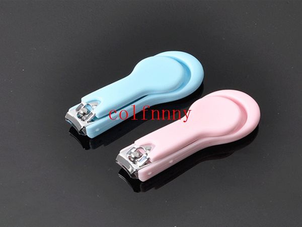 

100pcs/lot safety stainless steel nail clipper pink nail nippers professional manicure finger cuticle nail cutter manicure tool