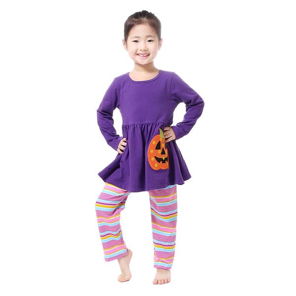 

halloween legging set halloween baby clothes pumpkin sets kids pumpkin suits cotton baby clothing hw 007, White