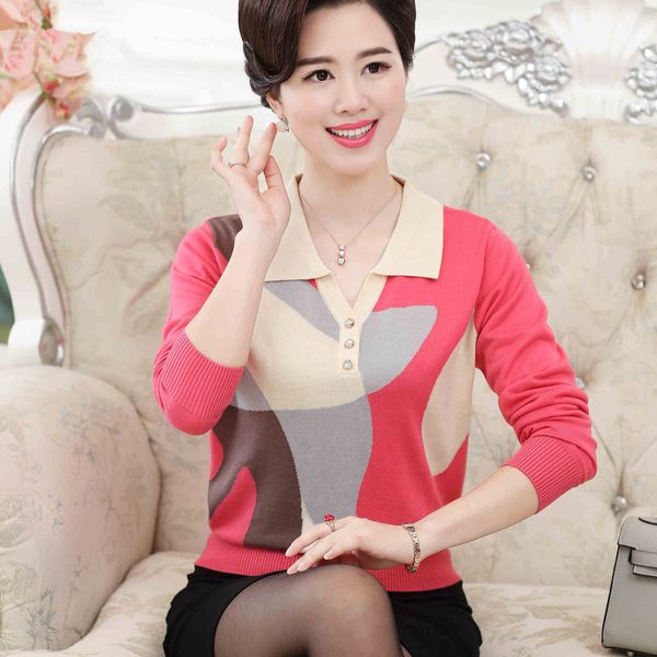 

wholesale- autumn and winter long-sleeved sweater women pulover feminino lapel buttons loose big yards cashmere sweater chompas mujer 2016, White;black