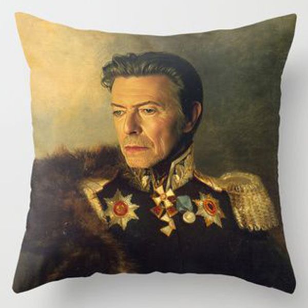 

39 styles celebrities face cushion covers vintage oil painting brad pitt david bowie dave grohl cushion cover sofa linen pillow case gift