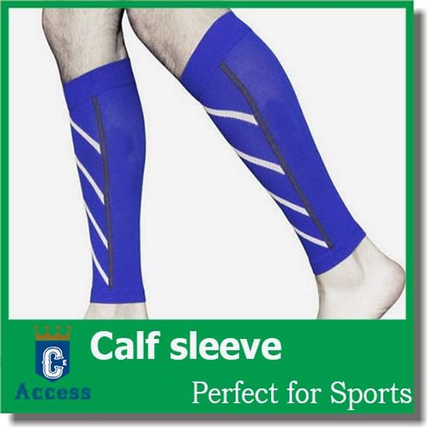 Calzini a compressione con maniche elasticizzate, protezione per le gambe sportive, supporto per polpacci, ginocchiere, corsa