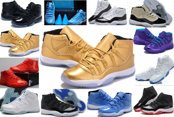 

Оптовые 11s 72-10 Concord Bred Legend Blue Gamma Blue Space Jam Баскетбольная обувь Мужские женские 11s Chicag