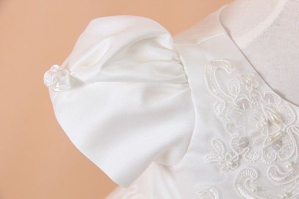 Baby Mädchen Taufkleid Kleider Hut Schal Vestidos Infantis Prinzessin Hochzeit Party Spitzenkleid für Neugeborene Taufe 3PCS294a
