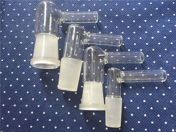 90Degree 14mm & 18mm male female Elbow Adapter with Dome Screen for Extremely Q Vaporizer free shipping