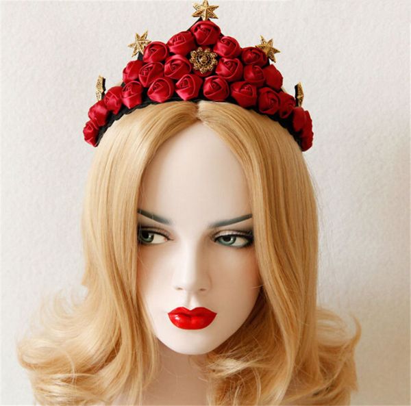 2019 Christmas Headpiece Flower Crown Tiara Floral Hippie Headband