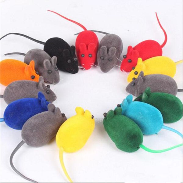NEUE Kleine Gummimaus Spielzeug Lärm Sound Quietschen Ratte Sprechendes Spielzeug Spielen Geschenk Für Kätzchen Katze Spielen 6*3*2,5 cm 500 stücke IB281