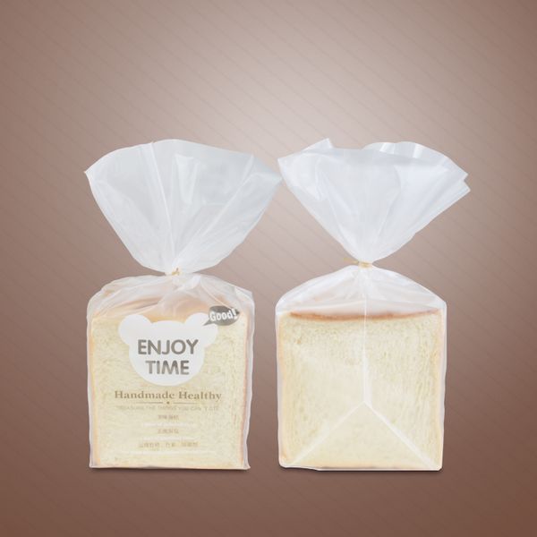 

100pcs/lot paper bag with window packaging standup kraft paper bag bulk greaseproof craft toast paper gift packaging food container