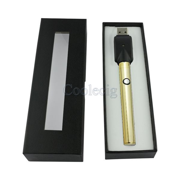 

Высокое качество золота тонкая 510 Vape батареи Кнопка подогрева 350mAh Vape пера Puch испарителем пера регулируемое напряжение с USB зарядное устройство