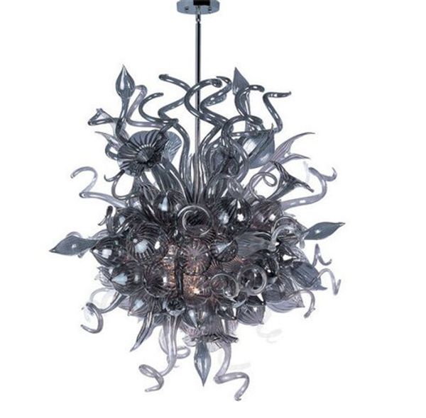

lr1158-black vintage murano glass chain chandelier restaurant decorative blown glass ceiling lighting fancy led pendant with high quality