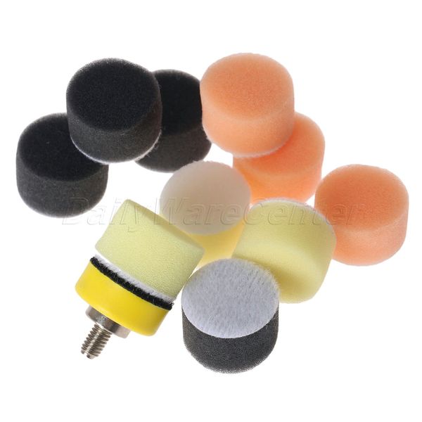 

wholesale- 150pcs 1" 25mm sponge buff polishing pad kit car polisher +m6 polishing pad backer plate fit dremel electric grinder rotary