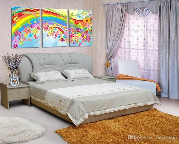 

современный красивый цветок прекрасный цветочный живопись giclee печати на холсте home decor wall art set30343