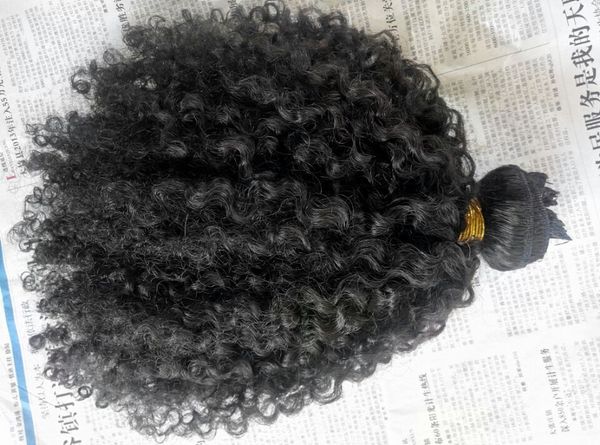 Brazilian Human Afro Coarse Hair Weaves Queen Hair Products