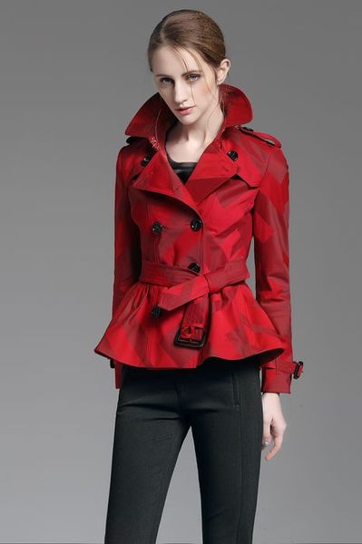 

Новое прибытие! женская мода британский короткий стиль куртка / высокое качество