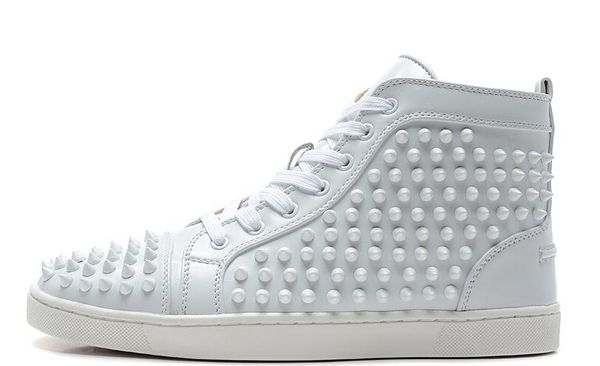 

Hi tudded white pike ca ual flat red bottom luxury hoe 2017 new for men and women party de igner neaker lover genuine leather