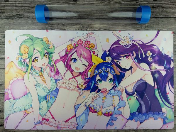 Yu-Gi-Oh! ARC-V Heroines Playmat Anime Custom TCG Tappetino fai-da-te Free High Best Tube Spedizione gratuita