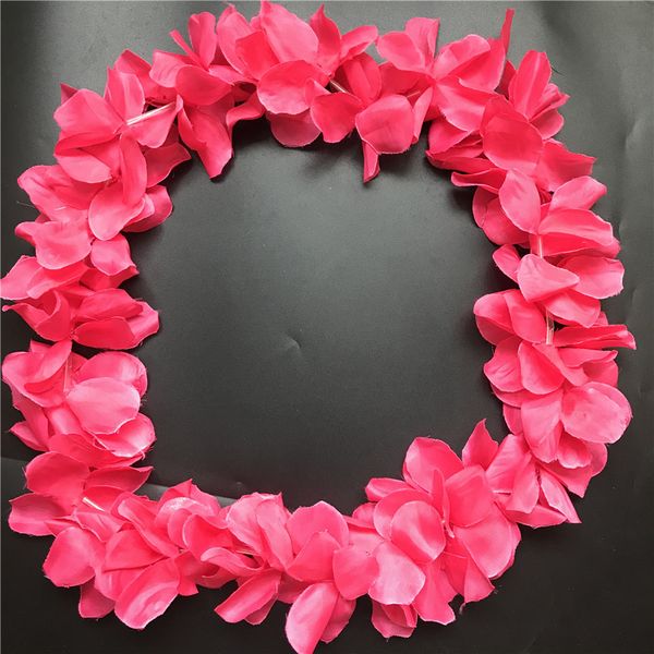 

10pcs hawaiian leis jumbo necklaces festive party garland silk flower hawaii leis fancy dress party hawaii beach fun