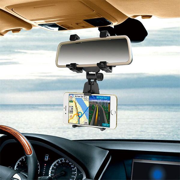

Univer al rearview mirror car cell phone holder pc multi function car gp cell phone holder cell phone mount hipping