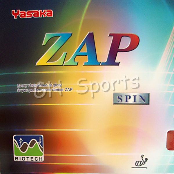 

wholesale-yasaka zap spin (biotech) pips-in table tennis (pingpong) rubber with sponge