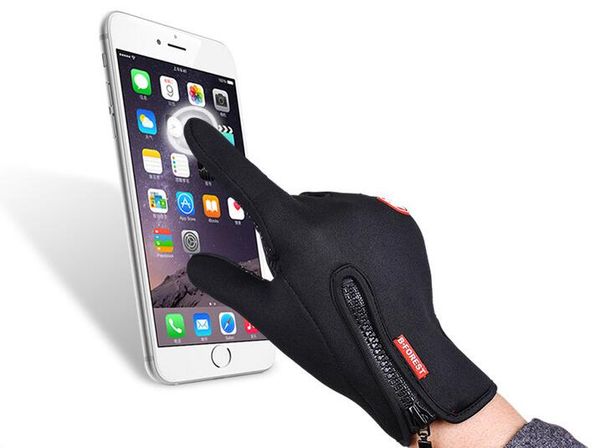 

windproof outdoor sport skiing touch screen glove cycling bicycle gloves mountaineering military motorcycle racing bike gloves sc068, Black