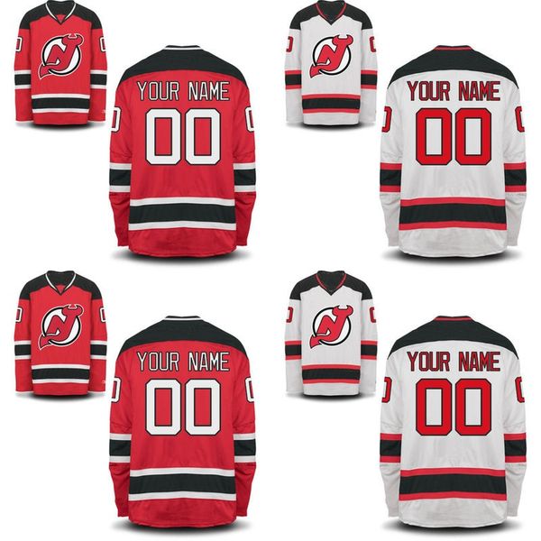 

New Jersey Devils Jersey S-5XL Personalized Customized Jerseys With Any Name and Any Number 100% Stitched Embroidery Logos Hockey Jerseys