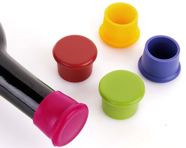 Tappi per vino in silicone da 200 pezzi Sigillanti per bottiglie di vino senza perdite per tappi di bottiglie di vino rosso e birra