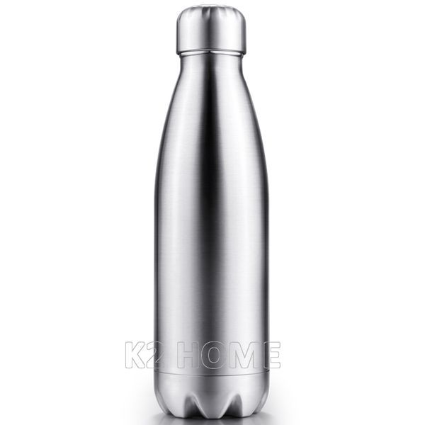 

wholesale- vacuum insulated water bottle 500ml bowling cola shape travel mug double wall sport bottle keep drink and cold for outdoor