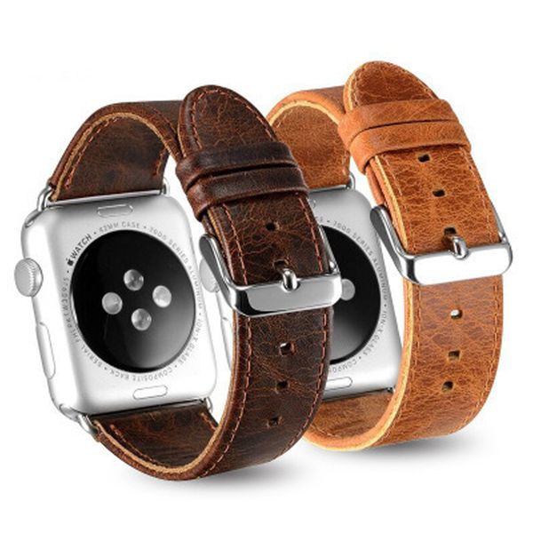

For Apple Watch Strap 1 2 3 Generation Samsung Gear S3 Fitbit Blaze Chang 2 Alta Leather Band Strap Bracelet Tracker Smart Watch