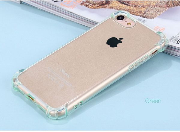 

Soft tpu ilicone clear ca e for iphone 8 7plu 6 5 am ung 8 8plu anti hock back cover ca e 200pc with opp packaging