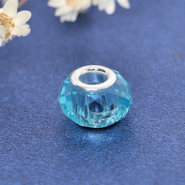 

20pcs/lot 9x14mm faceted handmade lampwork beads for bracelets jewelry making multi color big hole round crystal loose beads diy, Black