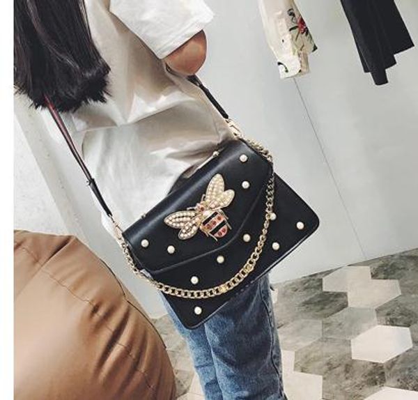 

Rivet crossbody bags handbags women famous brands bee Diamond bag fashion designer shoulder bag high quality luxury party bags