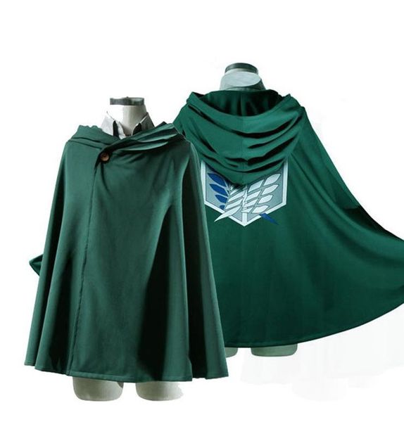 

wholesale-attack on titan cosplay cartoon costumes kyojin allen anime cosplay for scouting legion cloak f0104, Black