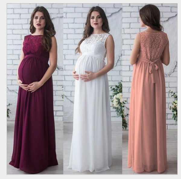 

2017 Лето Без Рукавов Новый Кружева Лоскутное Макси Длинные Свободные Беременных Б