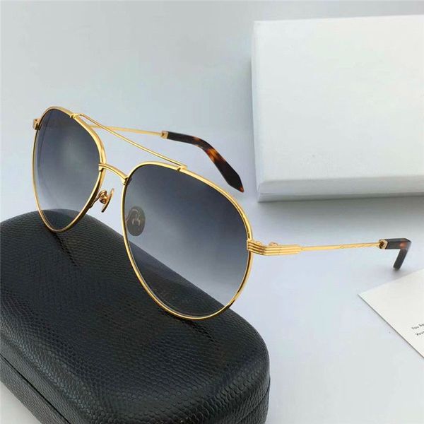 

new selling sunglasses pilots metal classic frame simple fashion generous style designer protection eyewear with box 218, White;black