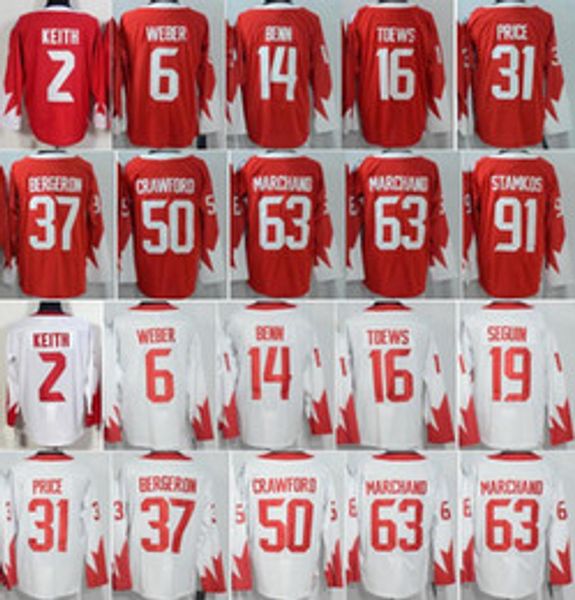 

2016 WCH 31 Carey Price World Cup Jerseys Ice Hockey 16 Jonathan Toews 14 Jamie Benn 37 Patrice 91 Steven Stamkos 2 Duncan Keith