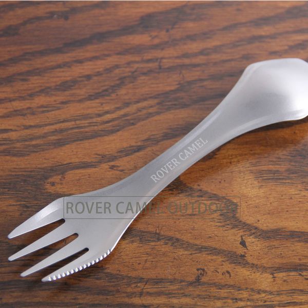 

wholesale-rover camel outdooor camping titanium spork titanium spoon titanium fork