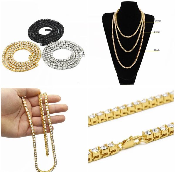 

mens gold tone iced out punk necklace hip hop gold gun silver chain 1 row simulated diamond necklace 20 24 30inch mens jewelry
