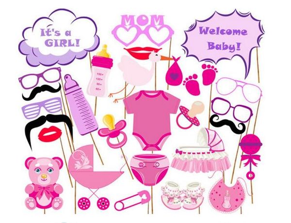 

p booth props pgraphy mask paper card boy girl for first 1 birthday baby shower
