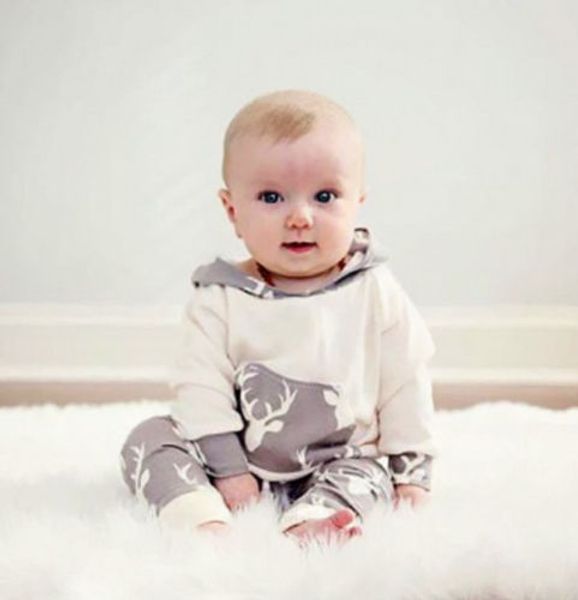 

горячая продажа дети костюмы повседневная девочки мальчики оленей с капюшоном с