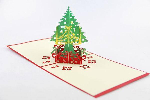 Decorazioni Natalizie Per Biglietti Di Auguri.Acquista Biglietto Di Auguri 3d Carte Regalo Regalo Di Natale Decorazioni Natalizie Cartoline Di Natale Saluto Bessing Carte Pop Up Biglietto Di Auguri A 1 61 Dal Lifeforyou Dhgate Com